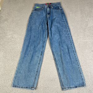 Empyre Tori Jeans Womens 4 Blue Distressed Tapered Leg Baggy Skater School